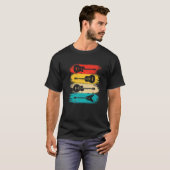 ラブミュージックギターヴィンテージギター愛好家 Tシャツ (正面フル)