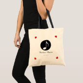 ラブミュージックパーソナライズされた トートバッグ (正面(商品))