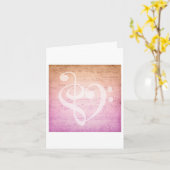 ラブミュージック カード (黄色い花)