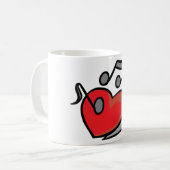 ラブミュージック コーヒーマグカップ (正面左)