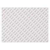 ラブミュージック・ノート銀白色 テーブルクロス (正面(横))