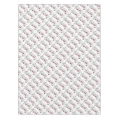 ラブミュージック・ノート銀白色 テーブルクロス (正面)