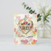 ラブミーキャンディハートバレンタインポストカード シーズンポストカード (スタンド正面)