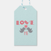 ラブミーターコイズバレンタインデー ギフトタグ (正面)