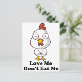 ラブミードントミー食べヘンデザイン ポストカード (スタンド正面)