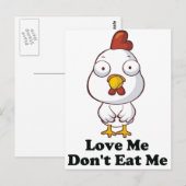 ラブミードントミー食べヘンデザイン ポストカード (正面/裏面)