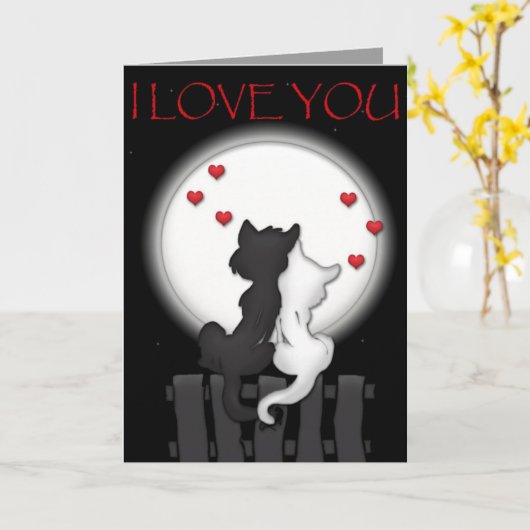 ラブムーン カード (黄色い花)