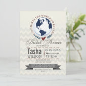 ラブメイクザワールドゴーラウンドブライダルシャワー招待状 招待状 (スタンド正面)