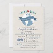 ラブメイクザワールドゴーラウンドブライダルシャワー招待状 招待状 (正面)