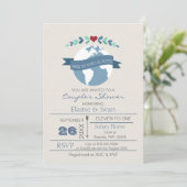 ラブメイクザワールドゴーラウンドブライダルシャワー招待状 招待状 (スタンド正面)