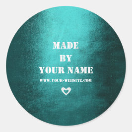 ラブメイド専用ハンドメイドティール（緑がかった色）ティール（緑がかった色） ラウンドシール