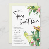 ラブメキシコのカップルのシャワーについて 招待状 (正面/裏面)