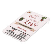 ラブメキシコテーマブライダルシャワー マグネット (左側)