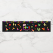 ラブメキシコフェスタカラフル結婚ズ ペットボトルラベル (シングルラベル)