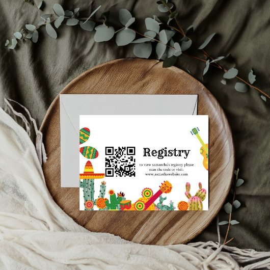 ラブメキシコブライダルシャワーレジストリ エンクロージャーカード