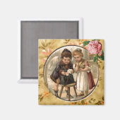 ラブメッセンジャービクトリアンヴィンテージカスタムマグネット マグネット (正面/裏面)