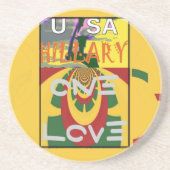 ラブメッセージインラスタカラーズアートプリント コースター (正面)