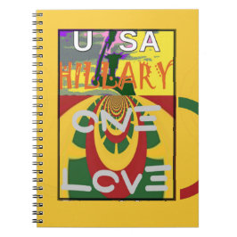 ラブメッセージインラスタカラーズアートプリント ノートブック