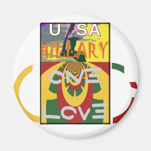 ラブメッセージインラスタカラーズアートプリント マグネット (正面)