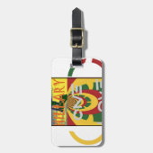 ラブメッセージインラスタカラーズアートプリント ラゲッジタグ (正面縦)