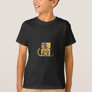 ラブメッセージインラスタカラーズアートプリント Tシャツ