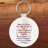 ラブメッセージキーチェーン キーホルダー (正面)