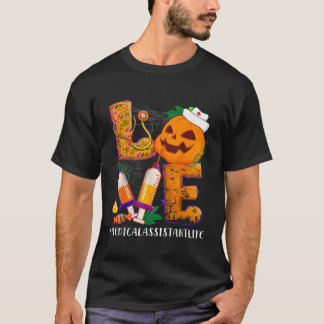 ラブメディカルアシスタントナースライフハロウィンコスム Tシャツ