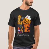 ラブメディカルアシスタントハロウィーンのコスチュームかぼちゃS Tシャツ (正面)