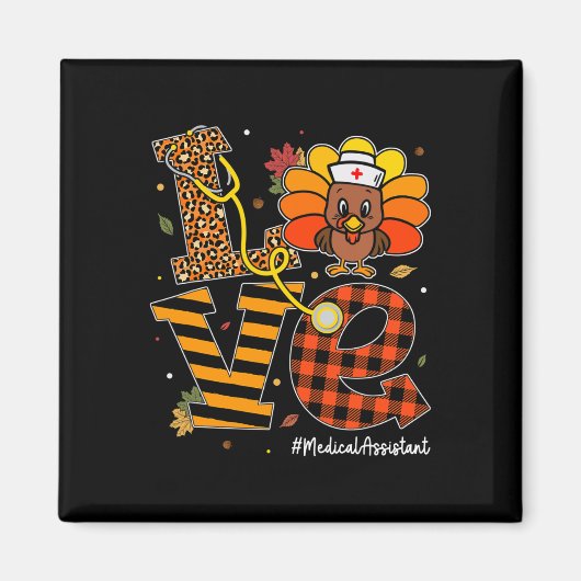 ラブメディカルアシスタントライフ秋ナースターキーザン マグネット (正面)