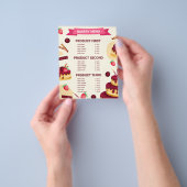 ラブメニューで独自の手作りをベーカリー チラシ (手)