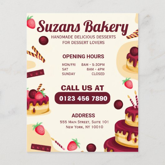 ラブメニューで独自の手作りをベーカリー チラシ (裏面)