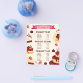 ラブメニューで独自の手作りをベーカリー チラシ (シングル)