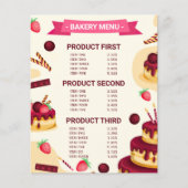 ラブメニューで独自の手作りをベーカリー チラシ (正面)