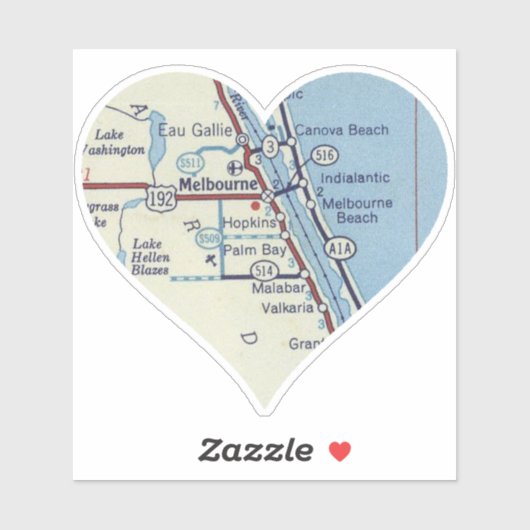 ラブメルボルンビーチフロリダ シール (シート)