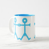 ラブメンズアイコン2006アートブルー ツートーンマグカップ (正面左)