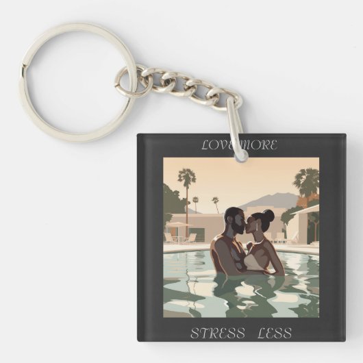 ラブモアデザイン#1 キーホルダー (正面)