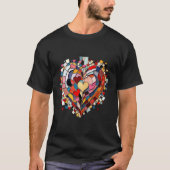 ラブモザイクハート Tシャツ (正面)
