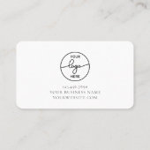 ラブモダンスミニマルスクリプトロゴ付き手作り 名刺 (裏面)