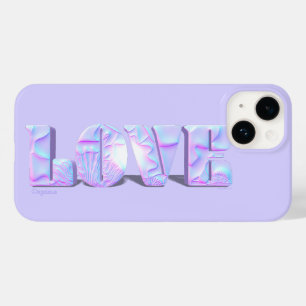 ラブモダンデザインパープルケースメイトiPhoneケース Case-Mate iPhone 14ケース