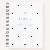 ラブモダンハートブ空白のルーレシピ本 ノートブック (正面)