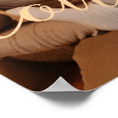 ラブモダンルな家族のパーソナライズされた台本の写真 ポスター (角)