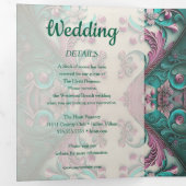 ラブモダンル結婚フローラ 三つ折り招待状 (内部最初)