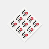 ラブモダン レッドリップス ペーパーナプキン スタンダードカクテルナプキン (角)