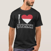 ラブモナコ国旗の国 Tシャツ (正面)