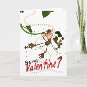ラブモンキーバレンタインデーカード – Be My Valentine シーズンカード