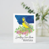 ラブモンタナビタールートワイルドフラワーの送信 ポストカード (スタンド正面)