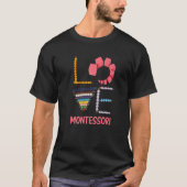 ラブモンテッソーリ教育数学先生 Tシャツ (正面)