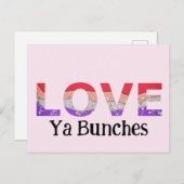 ラブヤバンチカラフルハートバレンタイン ポストカード (正面/裏面)