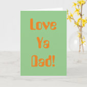 ラブヤパパオレンジグリーン70sファーザーズ カード (黄色い花)