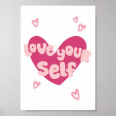 ラブユアデコールプリント | トレンディーウォールアートポスター ポスター (正面)